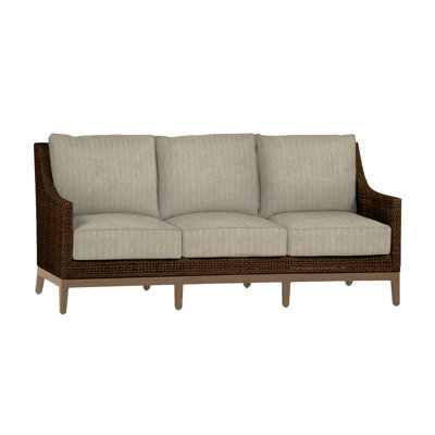 Peninsula Woven Sofa - Mahogany/Chestnut