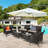 Hazardville 8 - Person Patio Conversation Set with Cushions