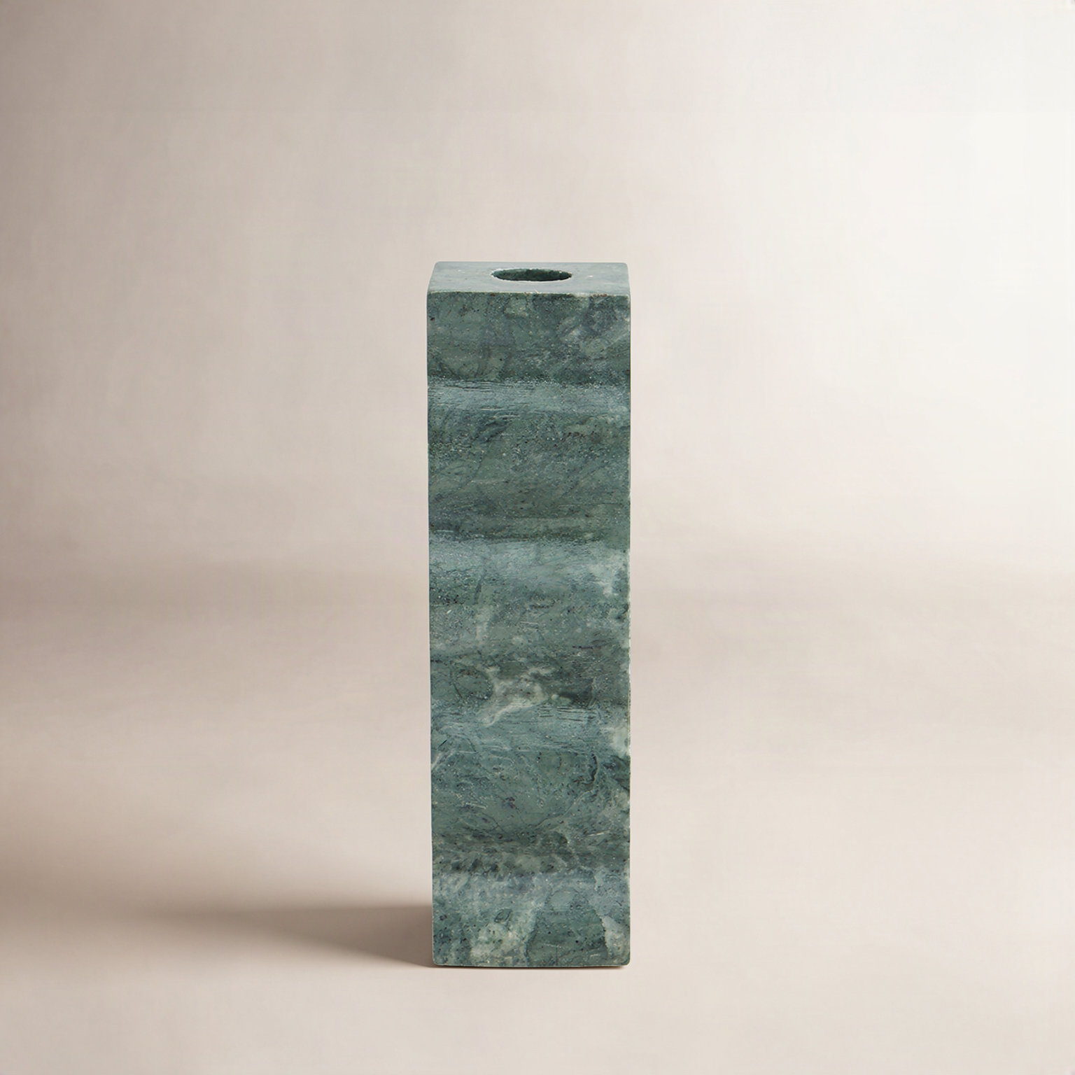 Gainford Genuine Marble Candlestick Holder, 7" H x 2" W x 2" D