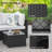5 Pcs Outdoor Conversation Sets Outdoor Sectional Sofa W/ Cushion & Ottoman-959557556