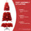 Arbre de Noël 7 pi avec branches articulées et support en métal