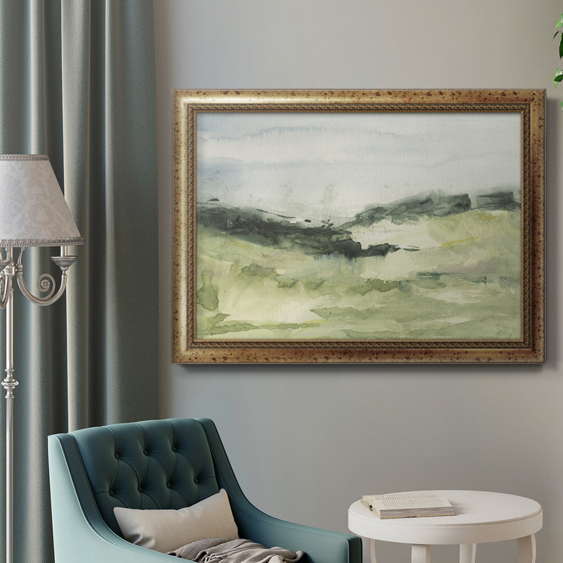 Hill Scramble II - peinture sur toile encadrée, H 20 po x l 16 po