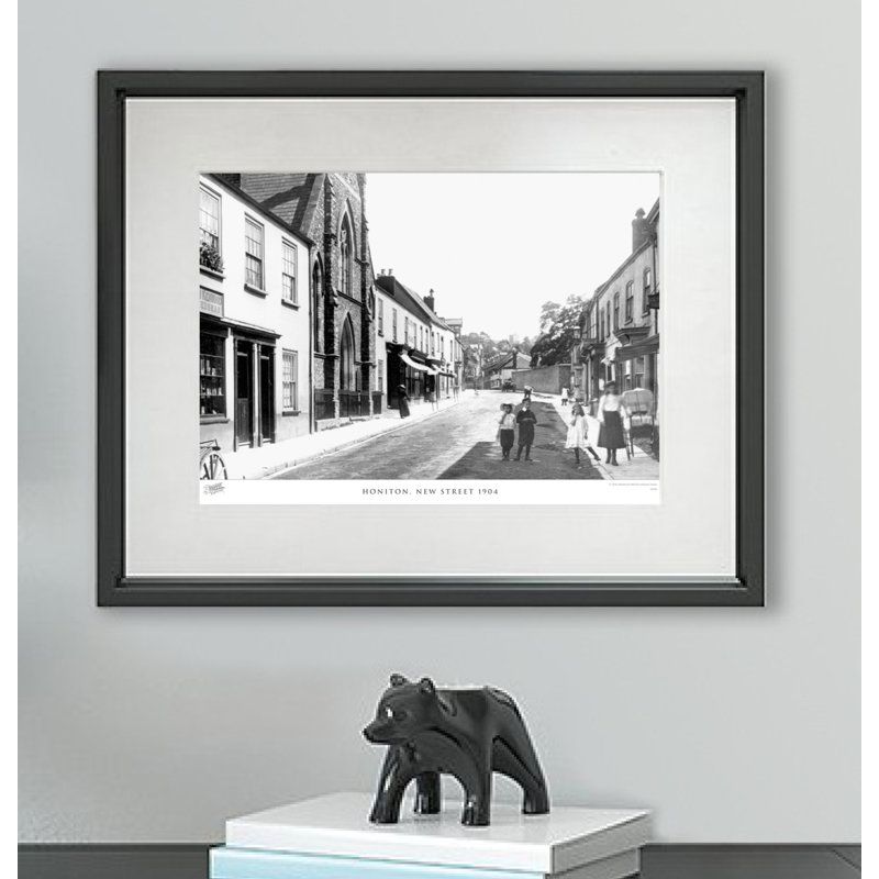 Honiton, New Street 1904 - Single Picture Frame Print, 45cm H x 60cm W x 2.3cm D