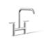 Purist® Two-Hole Deck-Mount Bridge Kitchen Sink Faucet-6671589