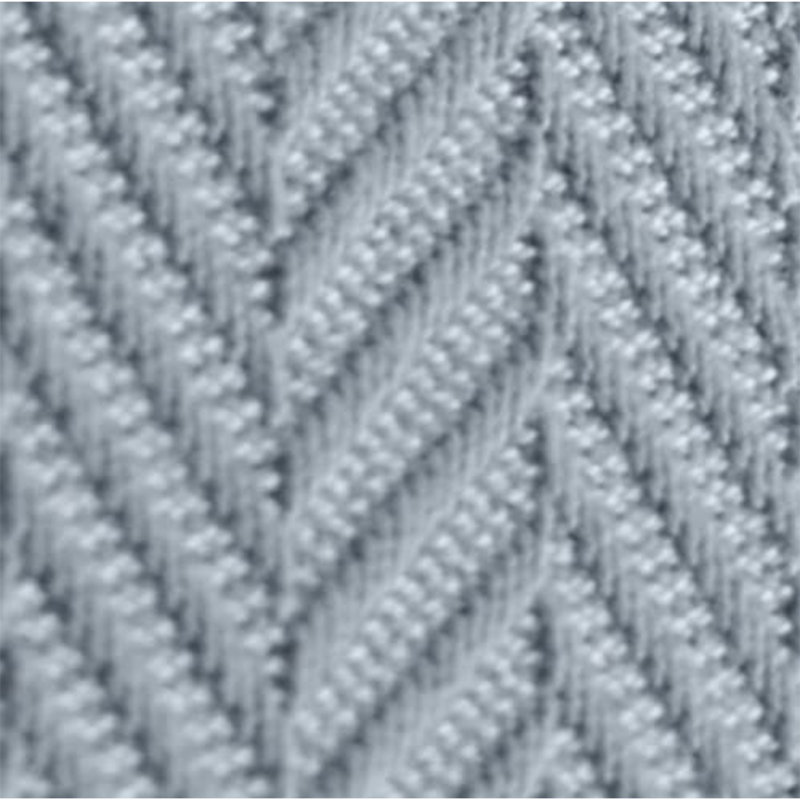 Couverture 100% coton à chevrons Threadmill, Queen (90" x 92"), Scottish Grey