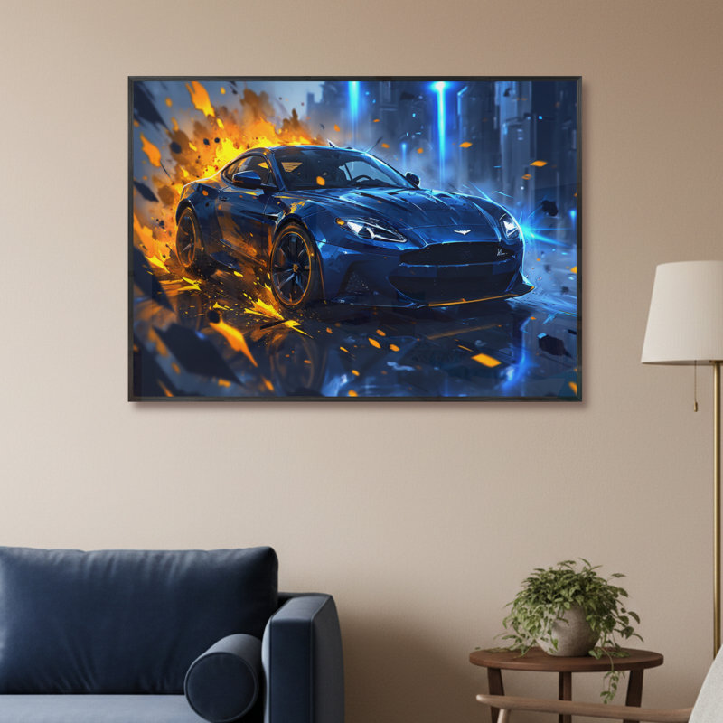 Single Picture Frame LED Illuminated Wall Art Wall Art on Glass / Aluminium