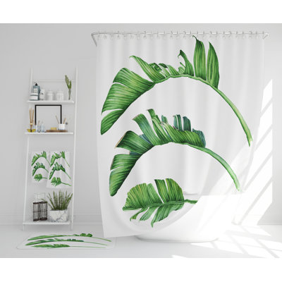 Newnum Polyester Shower Curtain Set