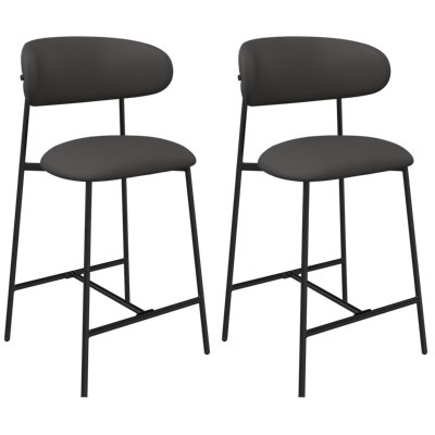 Luna Leather Counter Bar Stool