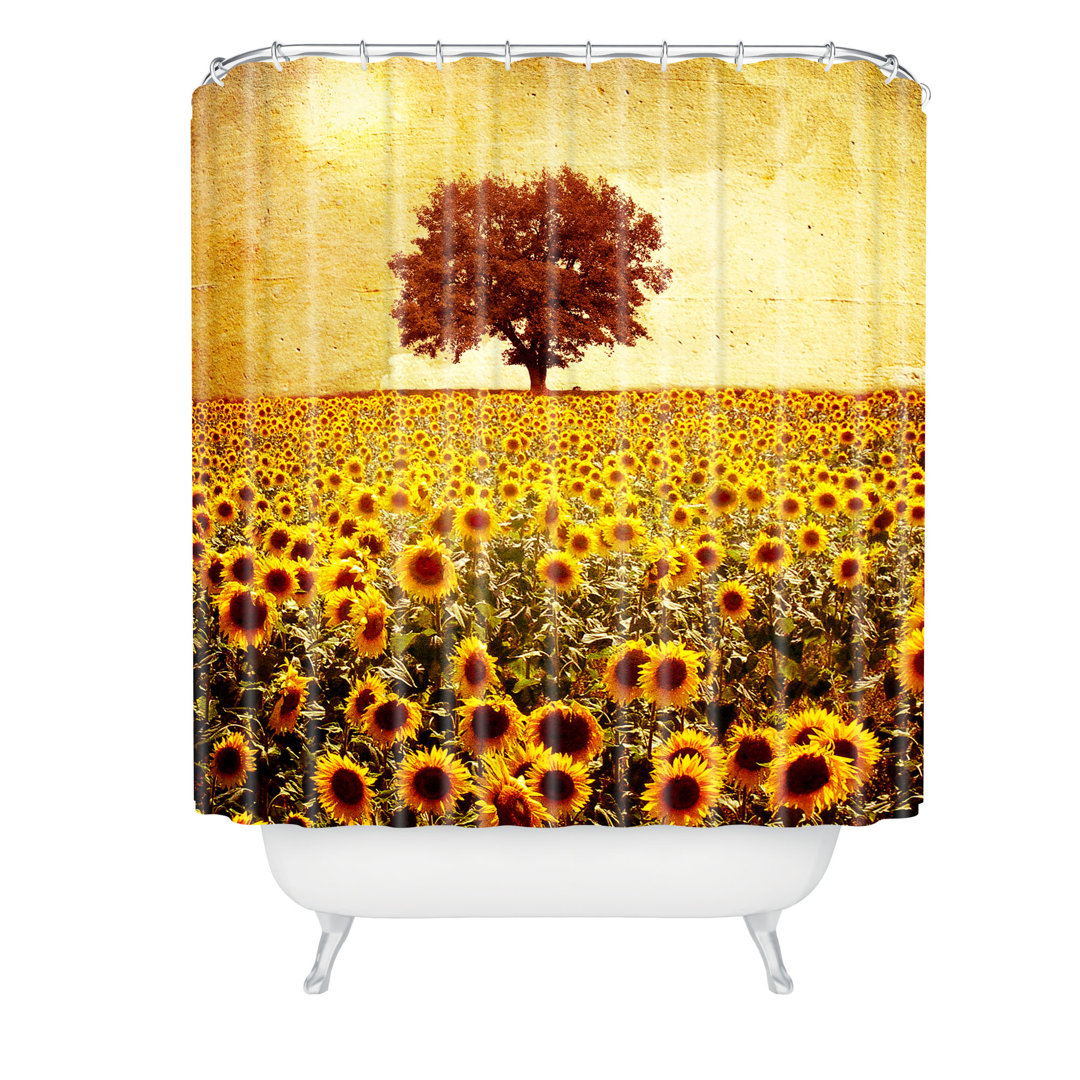 Floral Shower Curtain East Urban Home