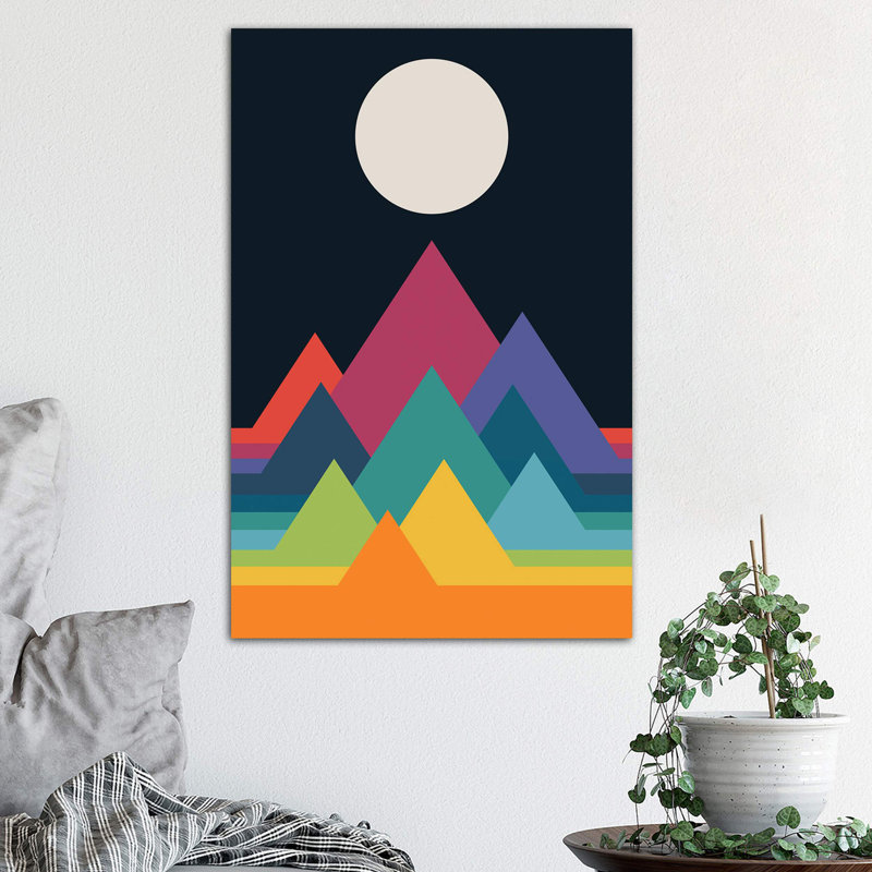 Whimsical Mountains by Andy Westface - Wrapped Canvas Print, 66.04 cm H x 45.72 cm W x 1.91 cm D