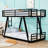 Metal Bunk Bed with Dual Ladders-128781468