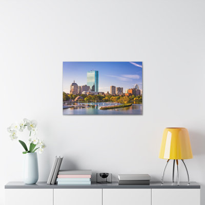 Boston Daytime Skyline Canvas Artwork Breathtaking Stunning Cityscape