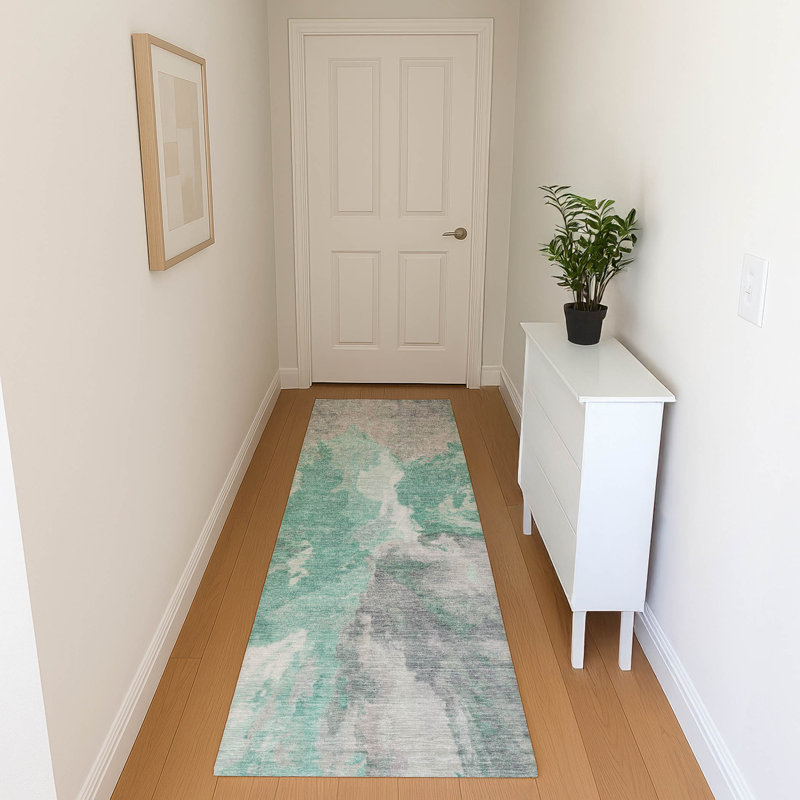 Premium Machine Washable Marasco AMF1632 Modern Rug, Runner 2'3" x 7'6"