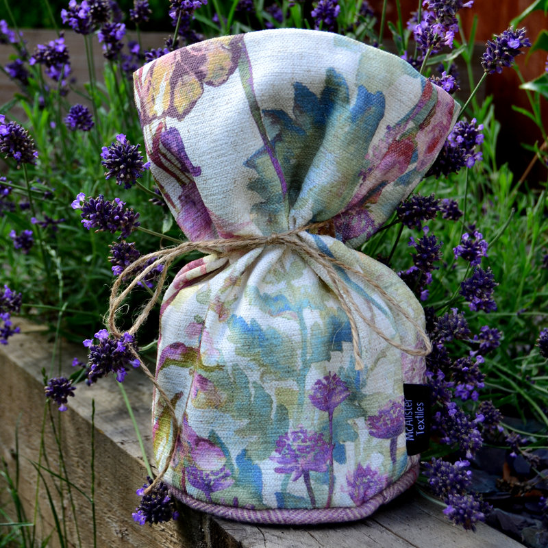 Wildflower Fabric Wedge Floor Stop