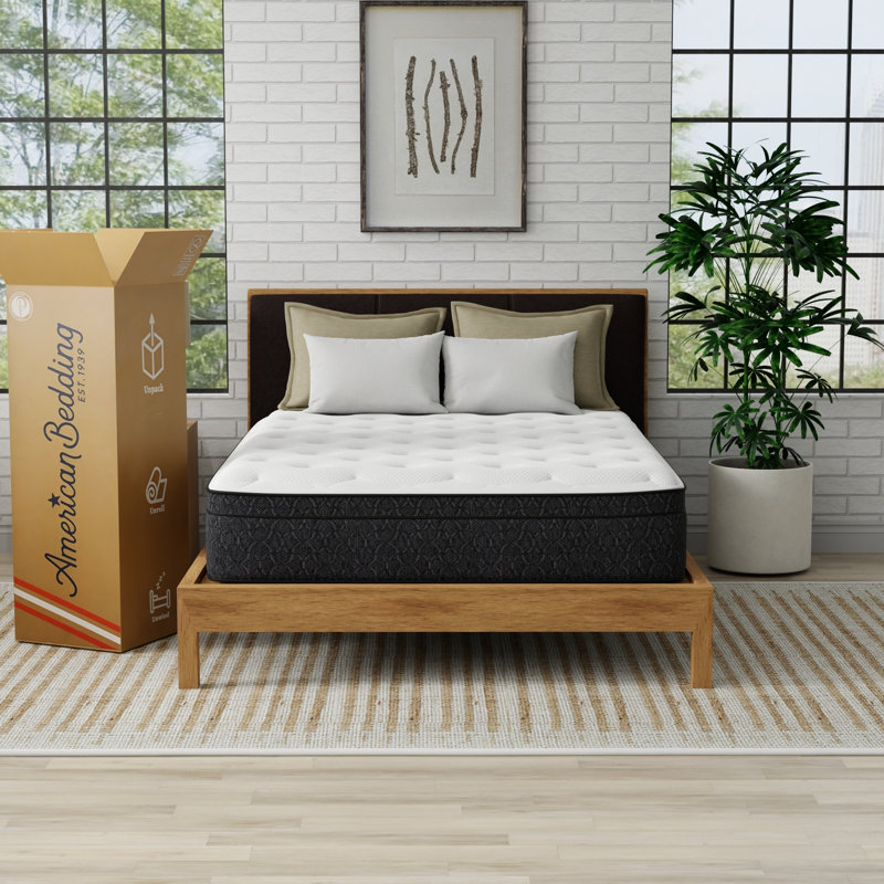 Lit de couchage hybride American Bedding 14" Medium Euro top