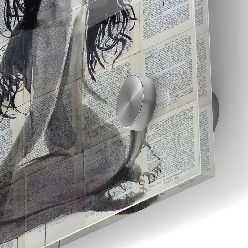 Art mural en verre Trinx «Daisy Chain» par Loui Jover, 36" H x 24" W x 0.2" D