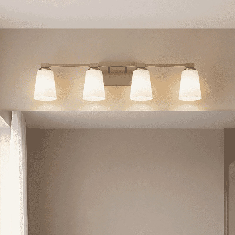 Mauceri 4 - Light Vanity Light, 8" H x 34" W x 34" D, 4 Lights