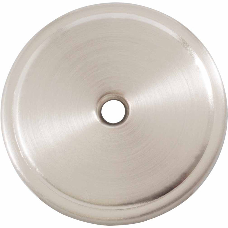 Contre-plaque pliante à deux boutons pour placard, Nickel satiné