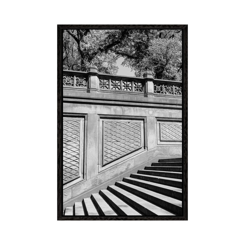Central Park IV by Bethany Young - Print on Canvas, 101.6cm H x 66.04cm W x 3.81cm D, Black Framed
