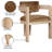 Sacha Frink Upholstered Dining Arm Chair-990218004-990218002