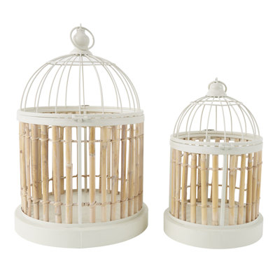 Dogan Wood Dome Top Hanging Bird Cage
