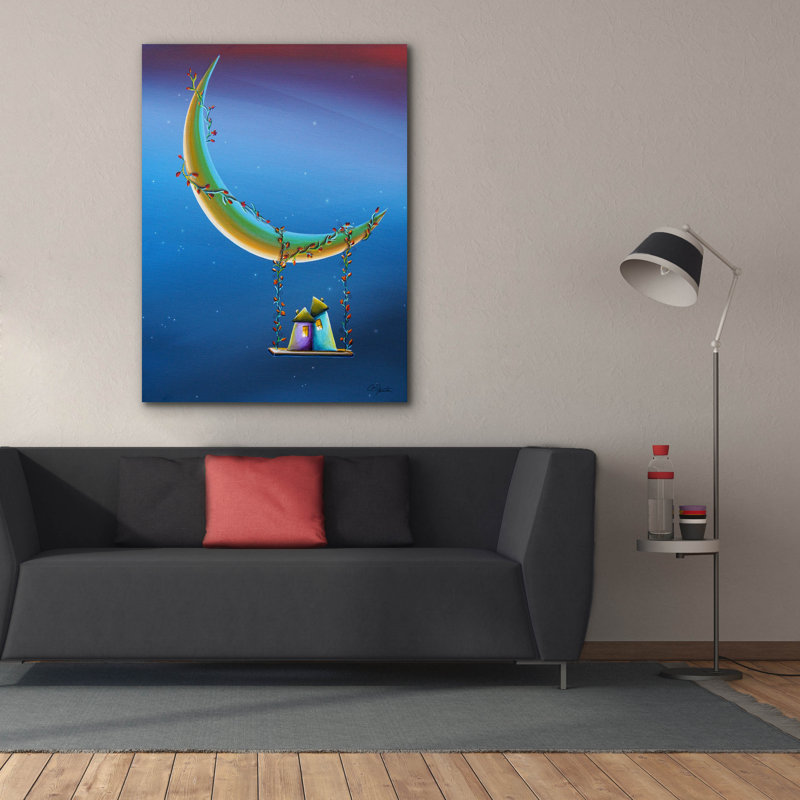 "Une autre sérénade au clair de lune" par Cindy Thornton, H 54 po x l 40 po x P 1,5 po