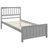 Twin Size Wood Platform Bed, Gray With A Sleek Look For Charming Bedroom Decor