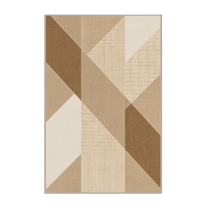 Tapis beige écossais lavable à la machine Wynsum Cottage Americana, 3 X 5