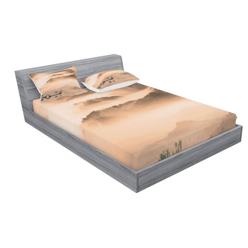 Microfiber Sheet Set, Queen Sheet Set with Fitted Sheet