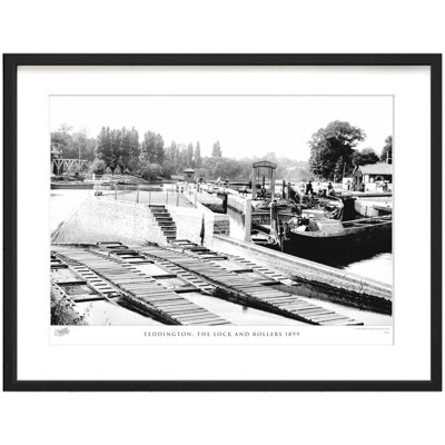 Teddington, The Lock And Rollers 1899 by Francis Frith - Single Picture Frame Print