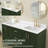 60" Solid Surface Backsplash In White