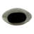 9.5x5.5x12" Aluminum Layered Chisel Oval Vase