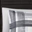 Édredon double / grand écossais - Literie noire et grise avec édredon, 2 taies décoratives, coussins décoratifs de la collection Modern