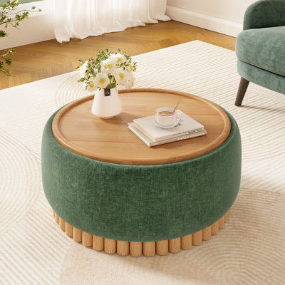 Casner rond avec pieds en bois