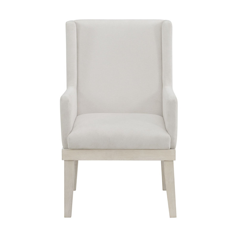 Fauteuil de salle à manger Red Barrel Studio® Rhiannon en blanc antique (2 par boîte)