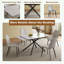 Ensemble de table de salle à manger 5 pièces avec table rectangulaire et pieds en acier-1586542650-1586542649
