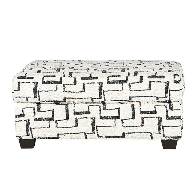 Photo inspiration: Visual Reference: Latitude Run Oliwier Geometric Patterned Ottoman Racetrack Cork