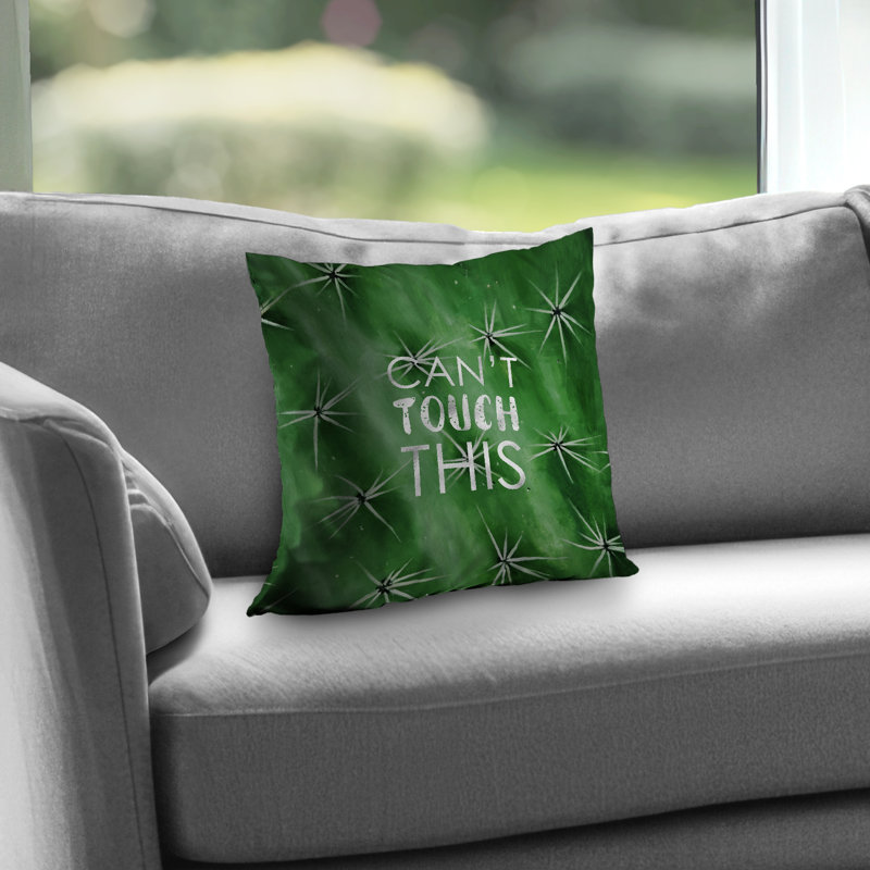 Can't touch this Floral Botanical Poly Twill Throw Pillow - Home Decor
