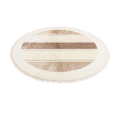 Tapis rond rond multicolore