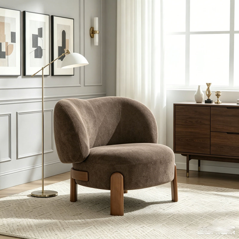 Fauteuil à oreilles, Dark Brown
