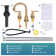 2-handle Bathroom Faucet with Drain Assembly