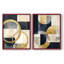 ABSTRACT Series DLXII - Reproduction encadrée de qualité supérieure - prête à être accrochée - aucun clou requis - aucun clou requis-108030051-108030050