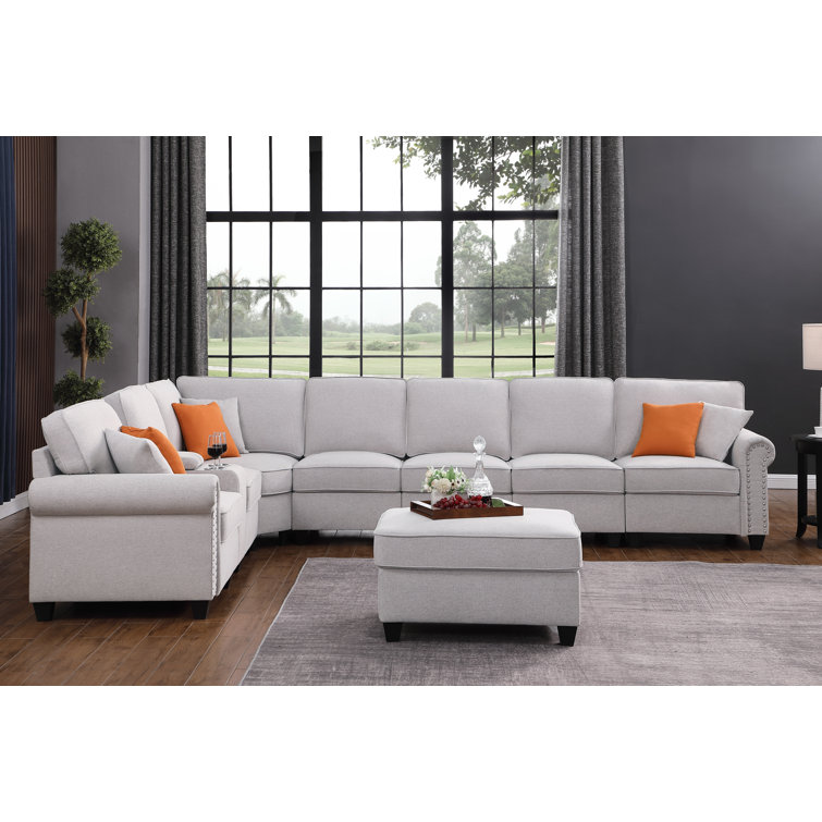Kew Gardens Modular Corner Sectional with Ottoman