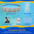 Trinity Round 52-in Deep Steel Wall Pool Package with 7-in Top Rail-87679829
