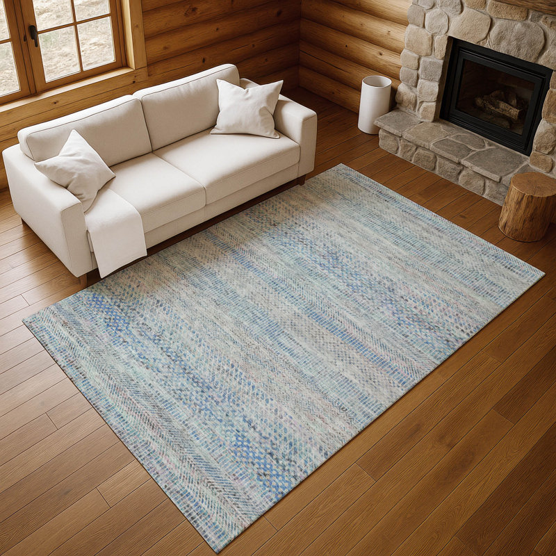 Premium Machine Washable Marasco AMF1634 Stripes Rug, Rectangle 2'6" x 3'10"