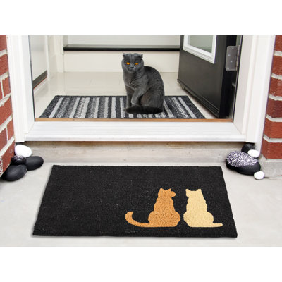 Non-Slip Animal Print No Holiday Doormat