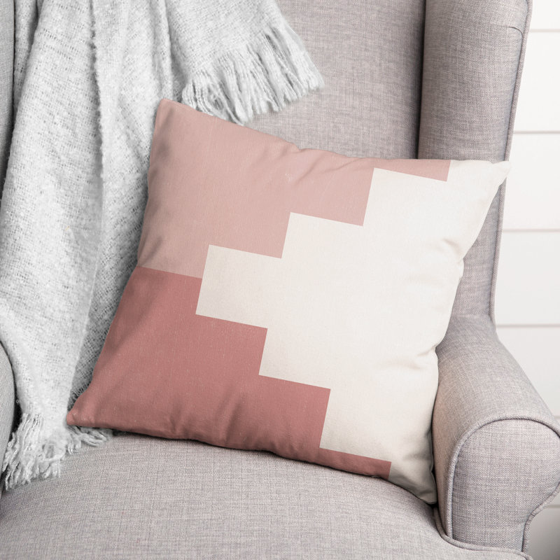 Housse et insert de coussin extérieur d'extérieur, Rose, 20 po x 20 po