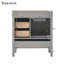 Ensemble de meuble-lavabo avec lavabo 30 po, armoire de rangement pour salle de bain avec porte à fermeture douce, 3 tiroirs à fermeture douce et plateau amovible, structure en bois massif-1364970767