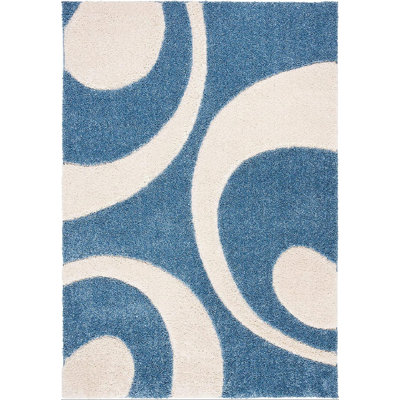 Kerio Shag Performance Abstract Rug