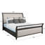 Ensemble de chambre à coucher avec lit-bateau Hammie, 5 pièces, gris-3562528